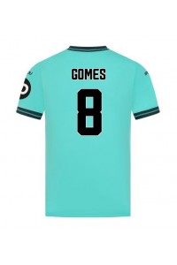 Wolves Joao Gomes #8 Jalkapallovaatteet Vieraspaita 2025-26 Lyhythihainen